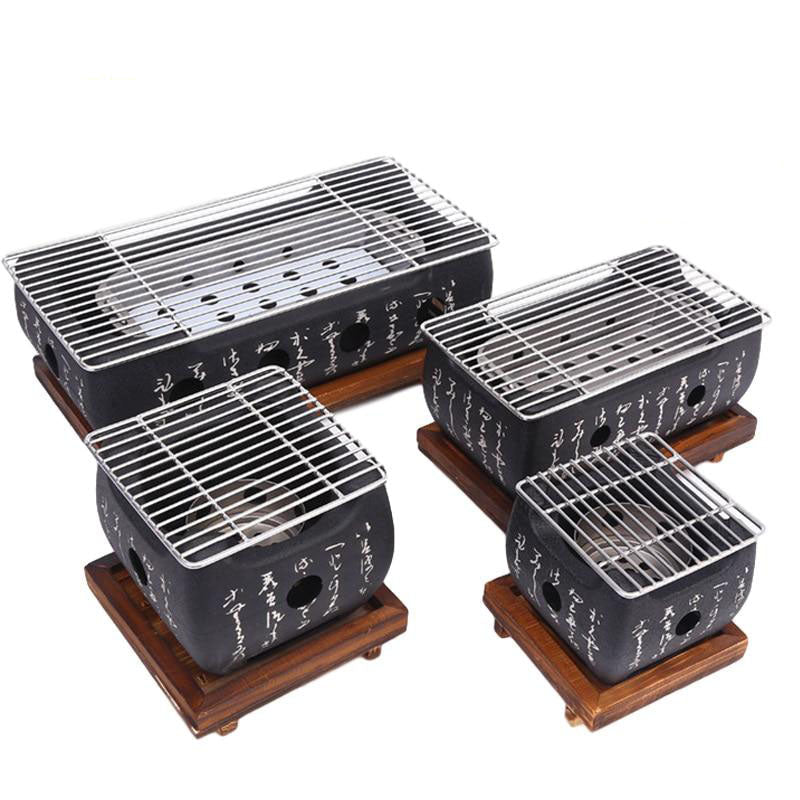 BBQ Grill Kullsyrebq Griller Innendørs Utendørs BBQ Grillpanne Komfyr | Luvikno