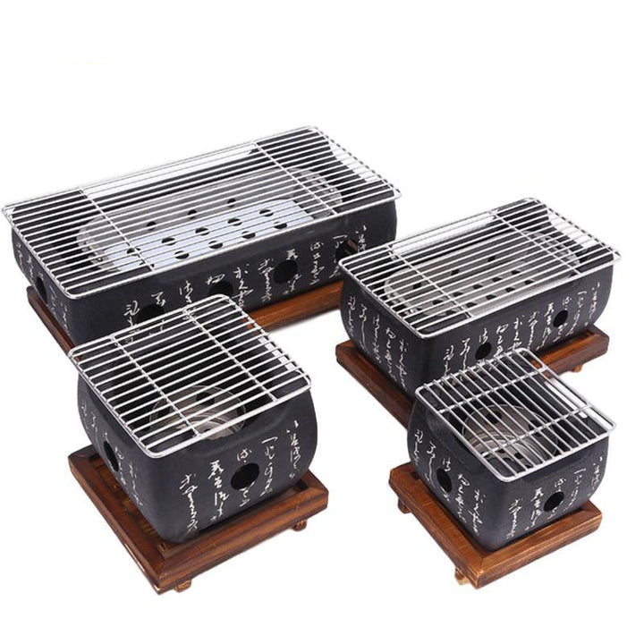 BBQ Grill Kullsyrebq Griller Innendørs Utendørs BBQ Grillpanne Komfyr | Luvikno
