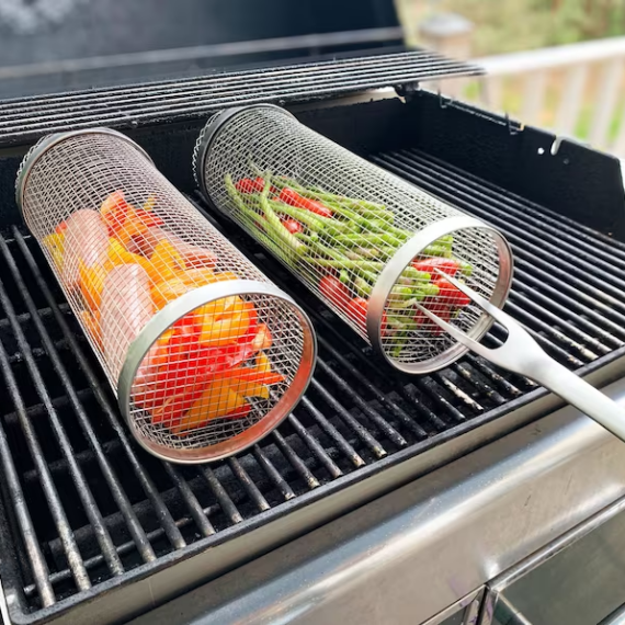 Grill rustfritt stålnett sylinder | Luvikno