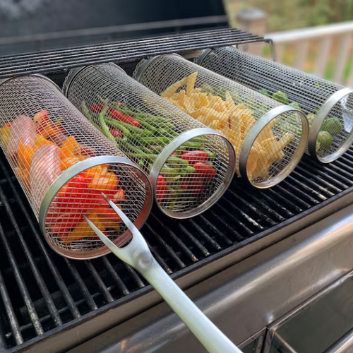 Grill rustfritt stålnett sylinder | Luvikno