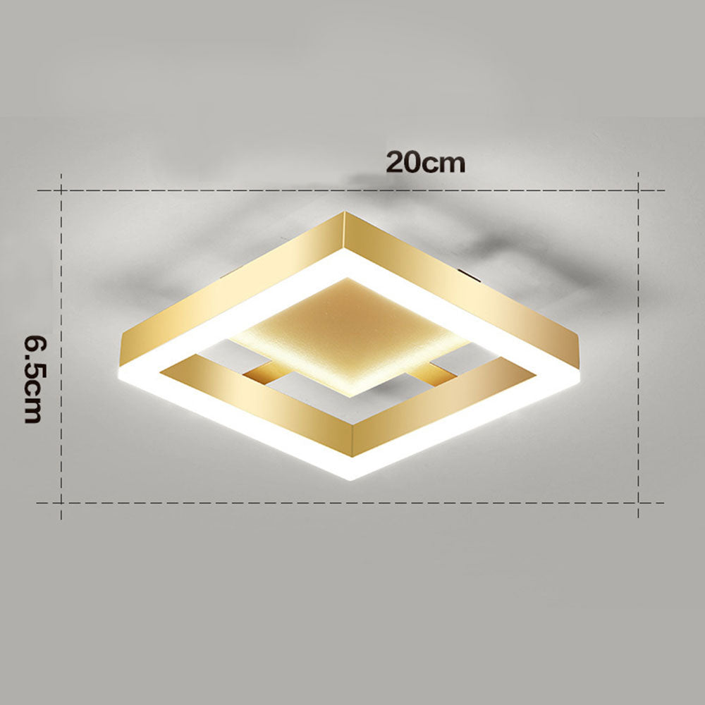 Moderne gull LED taklamper Luvikno