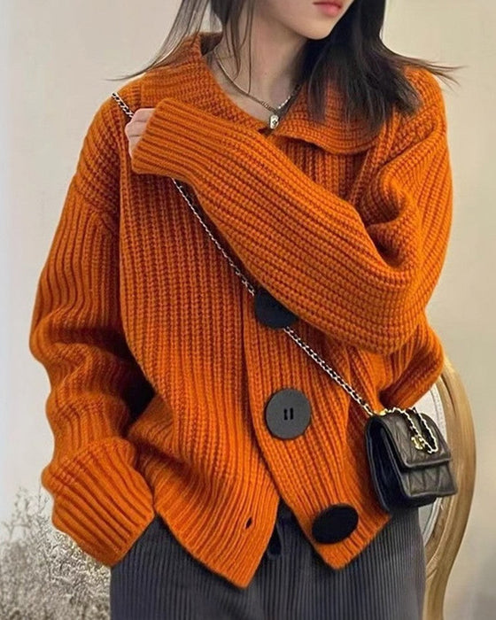 Luvik | Cardigan med store knapper for kvinner