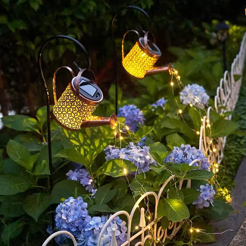 Solenergidrevet Vanning Kan Lampe for Sjarmerende Hagebelysning | Luvikno