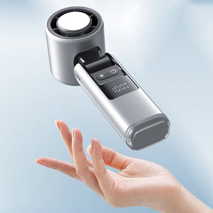 Folding Mini Håndholdt Høyhastighets USB Oppladbar Turbo Vifte | Luvikno