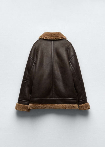 Luvik | Karvavuorattu läpivärjätty lentotakki