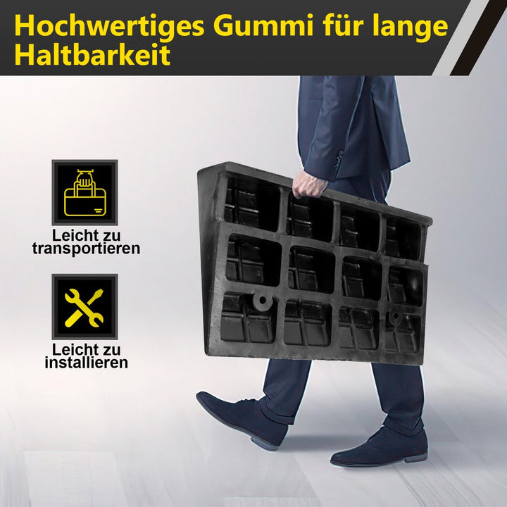 2-delt gummirampe tilgangsrampe 3T | Luvikno