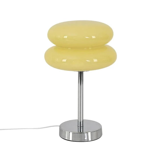 Bordlampe Retro Glasskjerm Luvikno