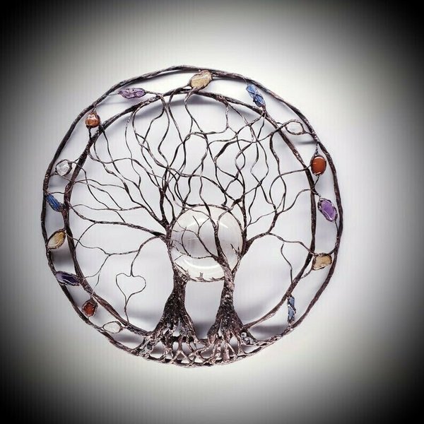 Circle Of Life-Metal Tree Wall Art | Luvikno