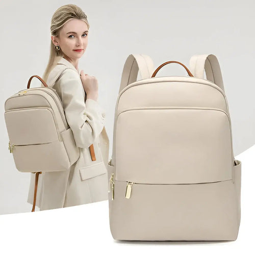 Luvikno | Kvinners Ryggsekk LivaSmart Urban | Vanntett & Lett | For Laptop & Hverdag | 28×12×38 cm