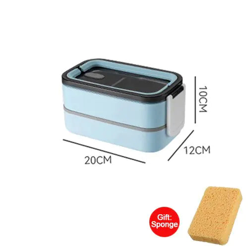 MealMate - Trendy 2-Lags RVS Lunsjboks Luvikno