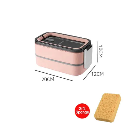 Luvikno | 2-lags Rustfritt Stål Bento Matboks - MealMate