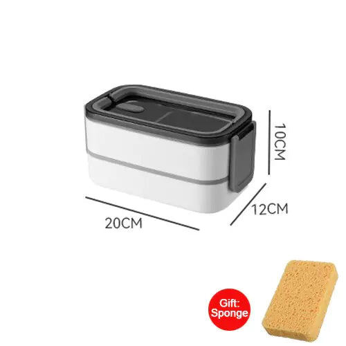 MealMate - Trendy 2-Lags RVS Lunsjboks Luvikno
