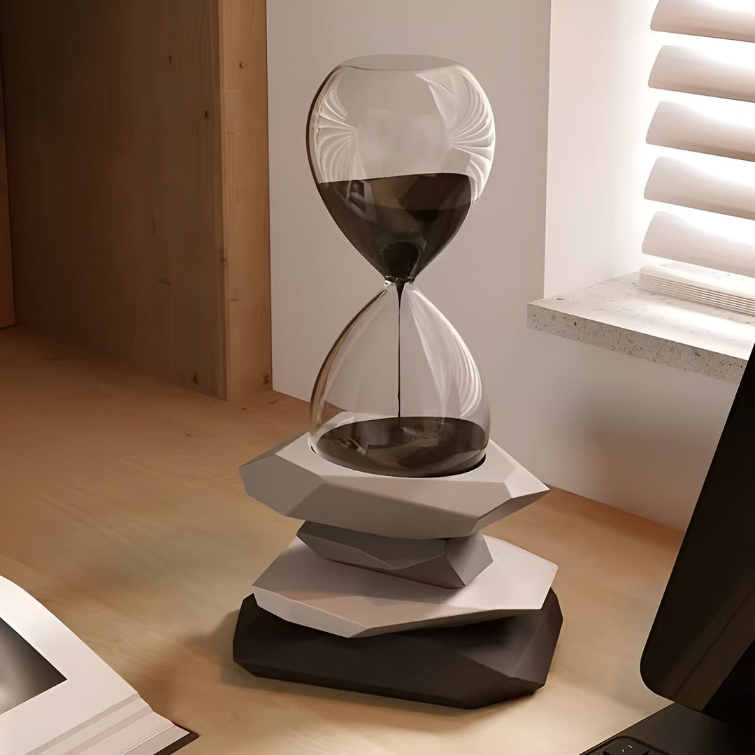 Minimalist Timeglass – Tidøs & Dekorativ | Perfekt for Stue og Kontor | Luvikno