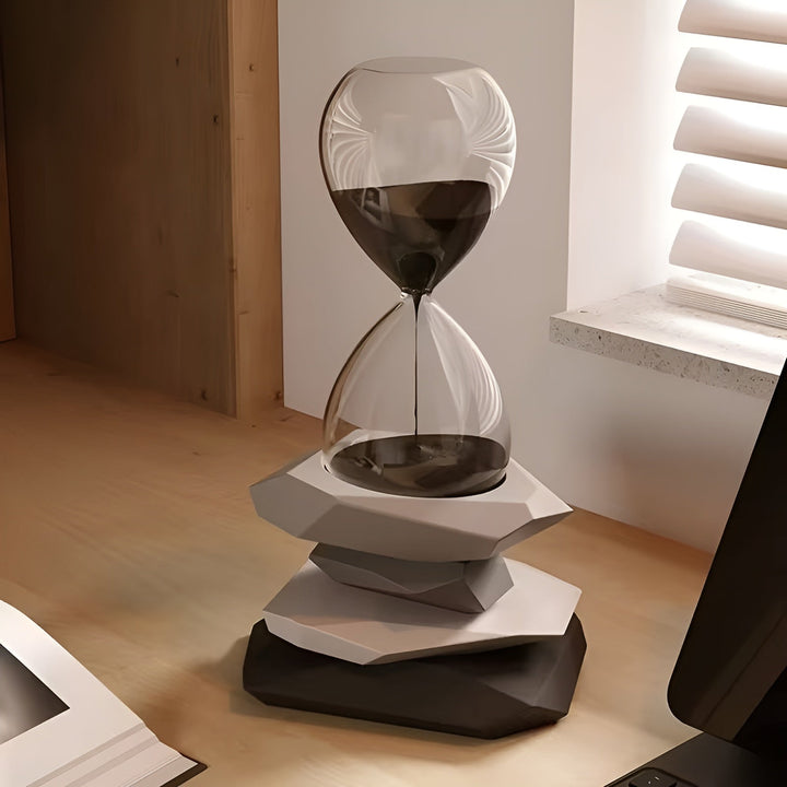 Minimalist Timeglass – Tidøs & Dekorativ | Perfekt for Stue og Kontor | Luvikno