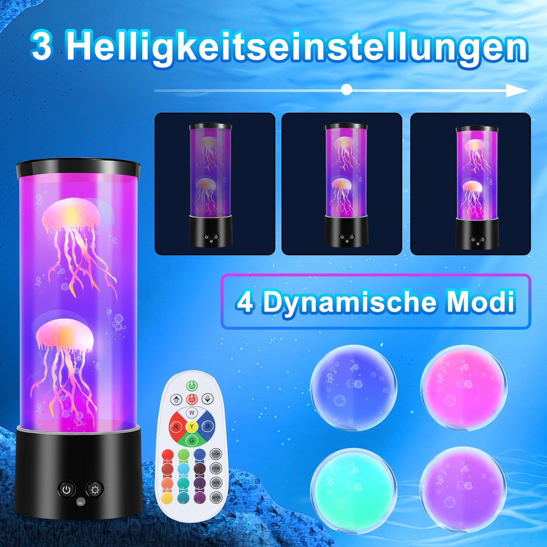 Jellyfish Lampe RGB med Fjernkontroll | Luvikno