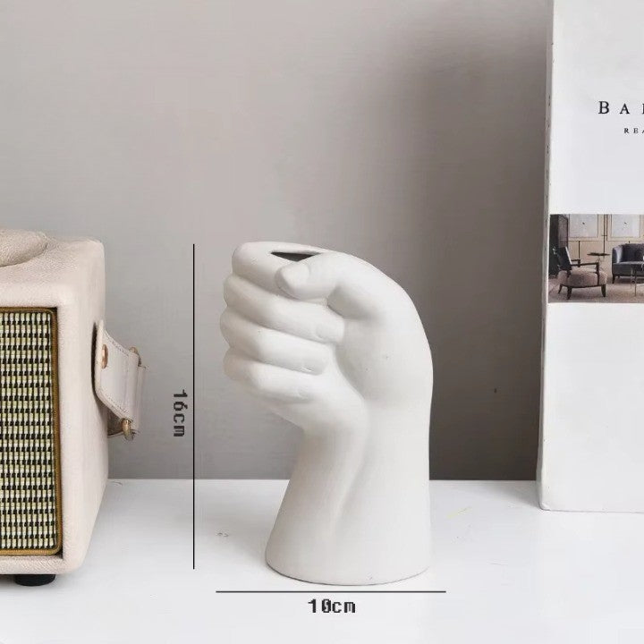 Kunstnerisk Håndbevegelse Keramikk BordLuviknoomst Vase | Luvikno