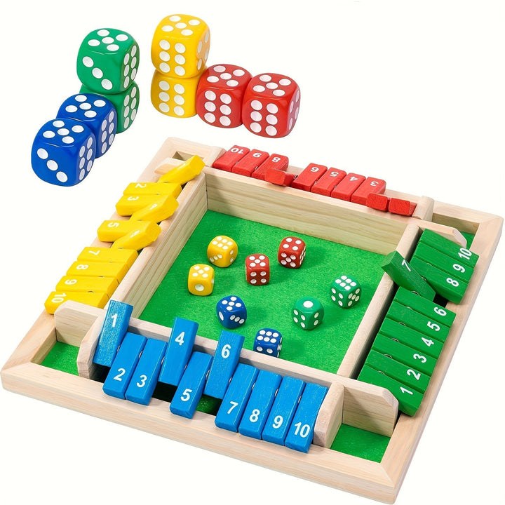 Shut The Box-spill, treplate terningspill Luvikno