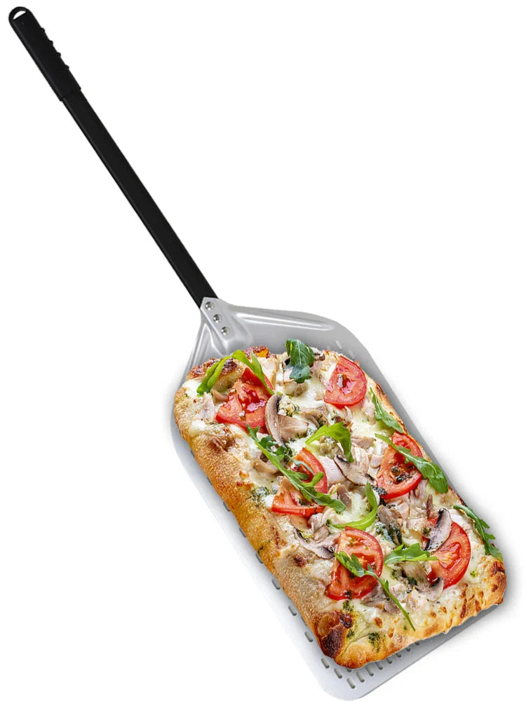Big Pizza Perforert Spade Paddle Håndtak for Ovn Pizza Baking Verktøy | Luvikno