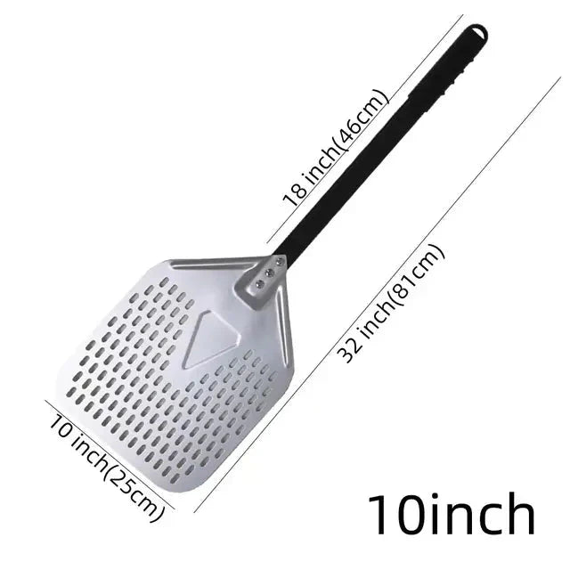 Big Pizza Perforert Spade Paddle Håndtak for Ovn Pizza Baking Verktøy | Luvikno