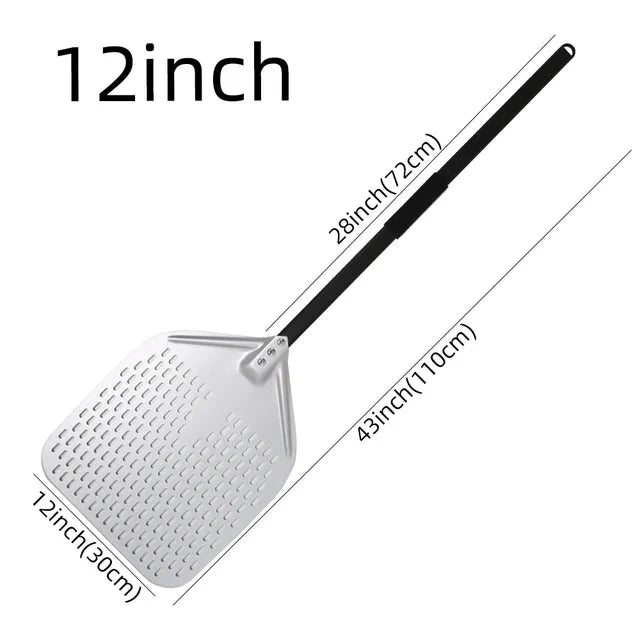 Big Pizza Perforert Spade Paddle Håndtak for Ovn Pizza Baking Verktøy | Luvikno