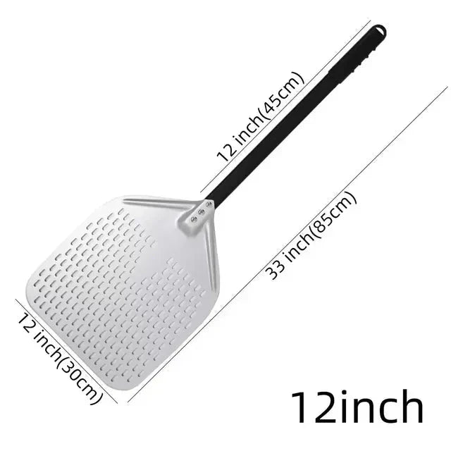 Big Pizza Perforert Spade Paddle Håndtak for Ovn Pizza Baking Verktøy | Luvikno