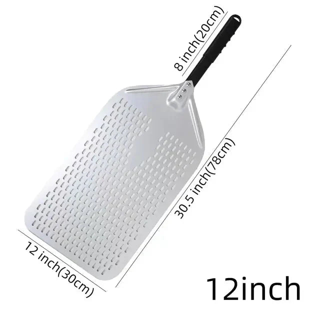 Big Pizza Perforert Spade Paddle Håndtak for Ovn Pizza Baking Verktøy | Luvikno