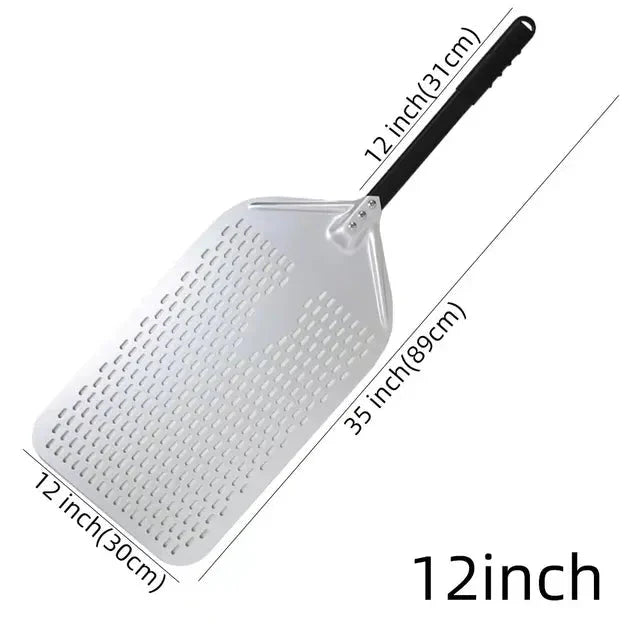 Big Pizza Perforert Spade Paddle Håndtak for Ovn Pizza Baking Verktøy | Luvikno
