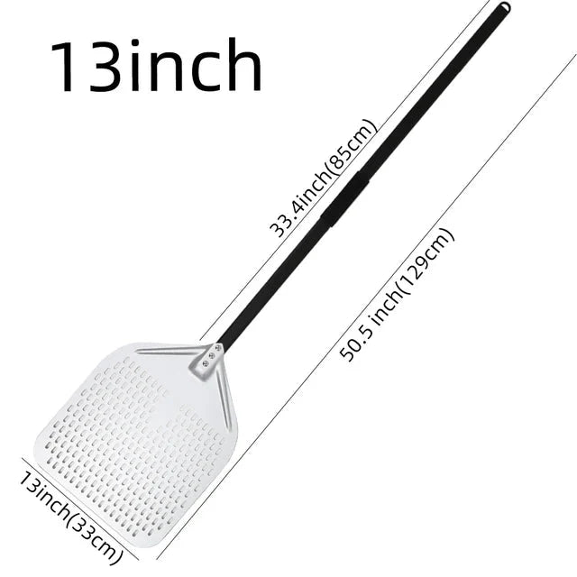 Big Pizza Perforert Spade Paddle Håndtak for Ovn Pizza Baking Verktøy | Luvikno