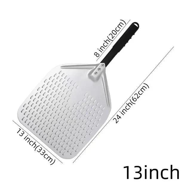 Big Pizza Perforert Spade Paddle Håndtak for Ovn Pizza Baking Verktøy | Luvikno