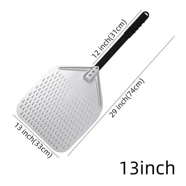 Big Pizza Perforert Spade Paddle Håndtak for Ovn Pizza Baking Verktøy | Luvikno