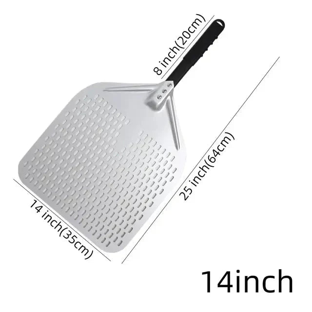 Big Pizza Perforert Spade Paddle Håndtak for Ovn Pizza Baking Verktøy | Luvikno