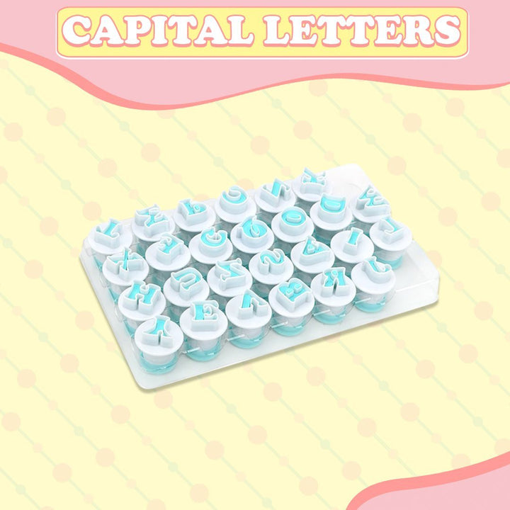 Alphabet Fondant Plunger Cutter | Luvikno