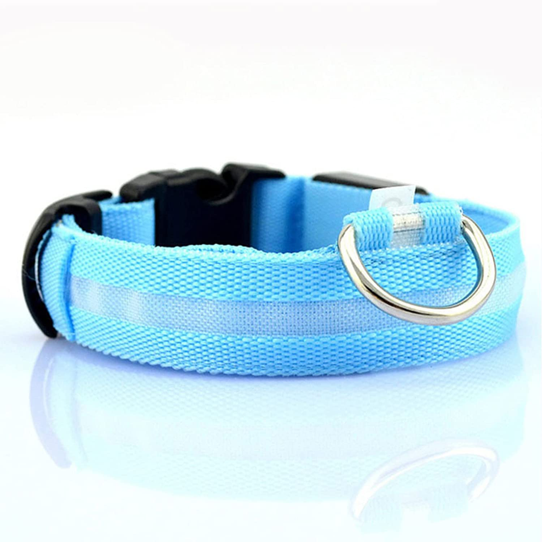 Luvikno | Luminous Animal Collar with LED Light – Rechargeable, Waterproof, Adjustable Fit for Enhanced Safety at Night