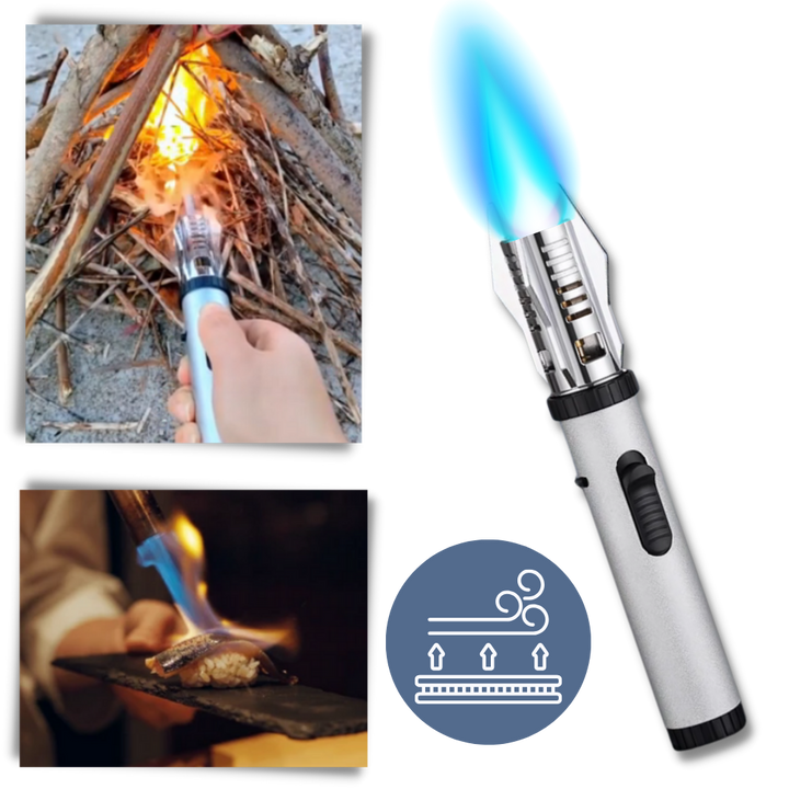 Luvikno | Blå Flamme Vindbeskyttet lighter