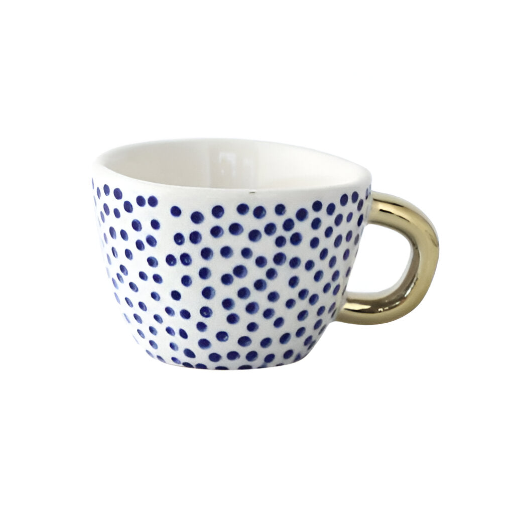 Keramikkopp med geometrisk design – Stilig og moderne | Ideell for kaffe eller te | Luvikno