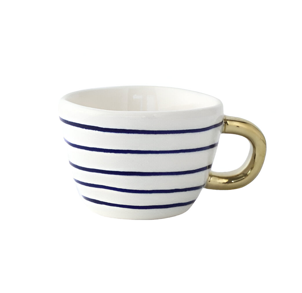 Keramikkopp med geometrisk design – Stilig og moderne | Ideell for kaffe eller te | Luvikno