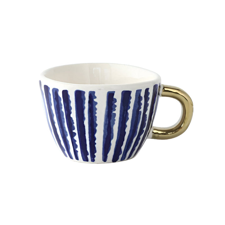 Keramikkopp med geometrisk design – Stilig og moderne | Ideell for kaffe eller te | Luvikno