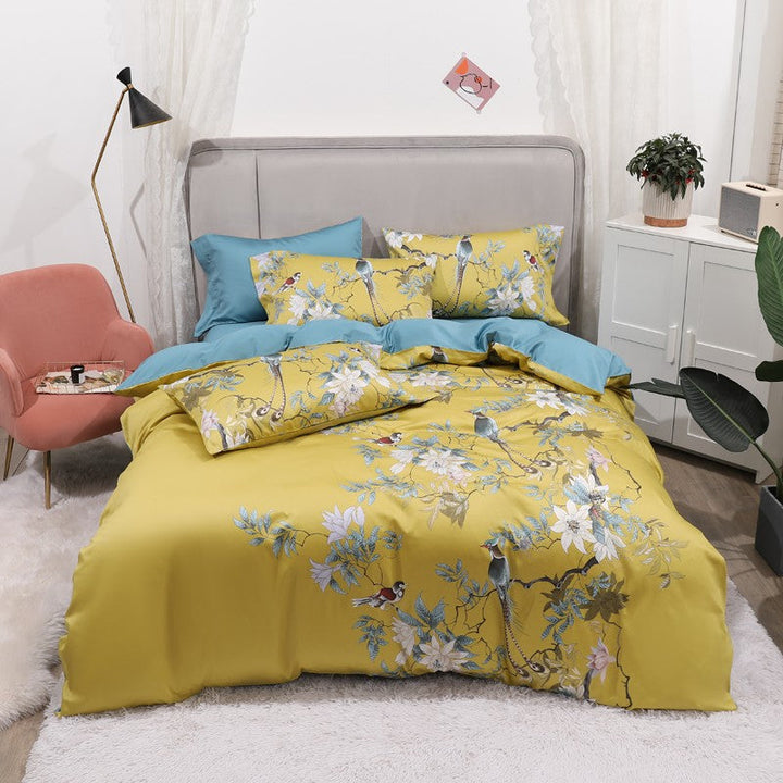 Tropical Haven Dynecover Sett (Egyptisk Bomull, 500 TC) | Luvikno