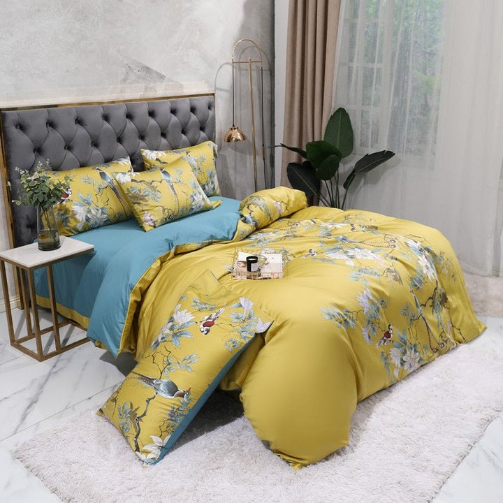 Tropical Haven Dynecover Sett (Egyptisk Bomull, 500 TC) | Luvikno