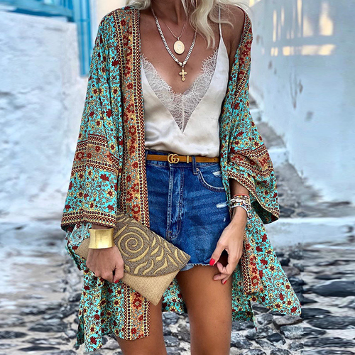Luvik | Boho Cardigan - Iloinen, tyylikäs ja keskipituinen kimono!
