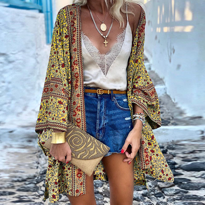 Luvik | Boho Cardigan - Iloinen, tyylikäs ja keskipituinen kimono!