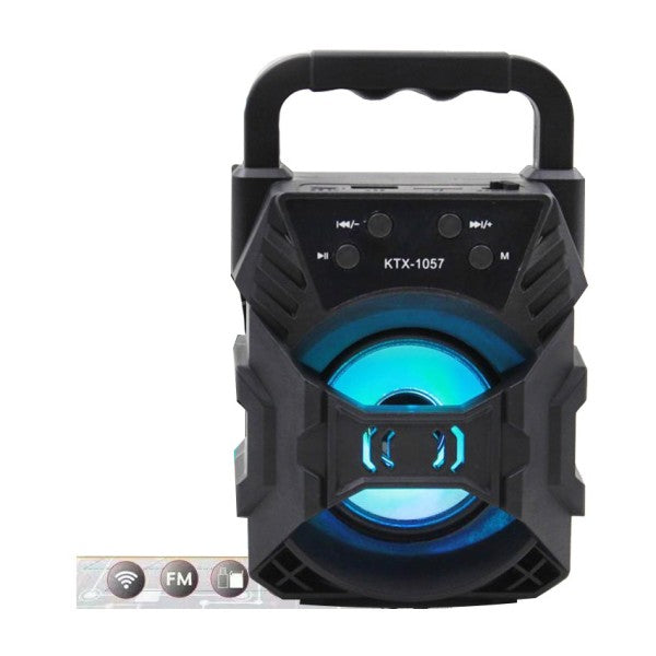 SoundPulse Trådløs Høyttaler – Bluetooth Høyttaler med FM, USB & Lysshow | Luvikno