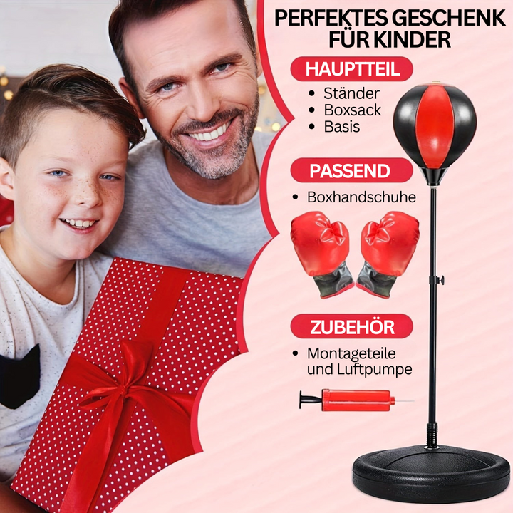 BoksFun JuniorSet – Justerbar boksepose med hansker for barn | Luvikno