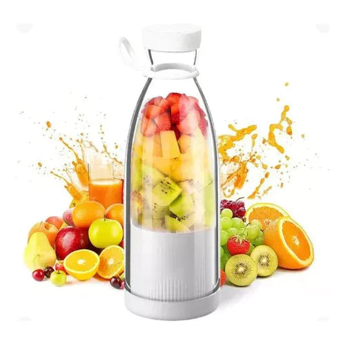 Luvikno | Kompakt Bærbar Smoothie Mixer med Fruktbeholder og Drikkelokk