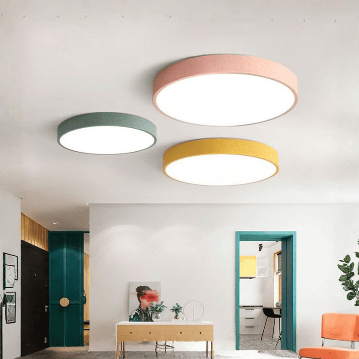 Rund LED Flush Taklampe | Luvikno
