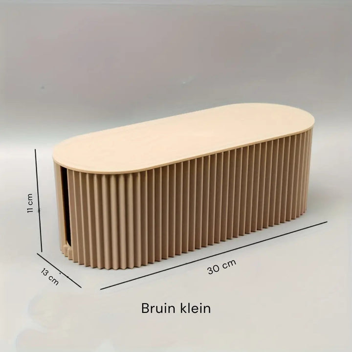 Luvikno | Ordoca Kabelboks Skrivebordsorganisator | Kabelhåndtering & Lagring | Hvit | 30x11x13 cm