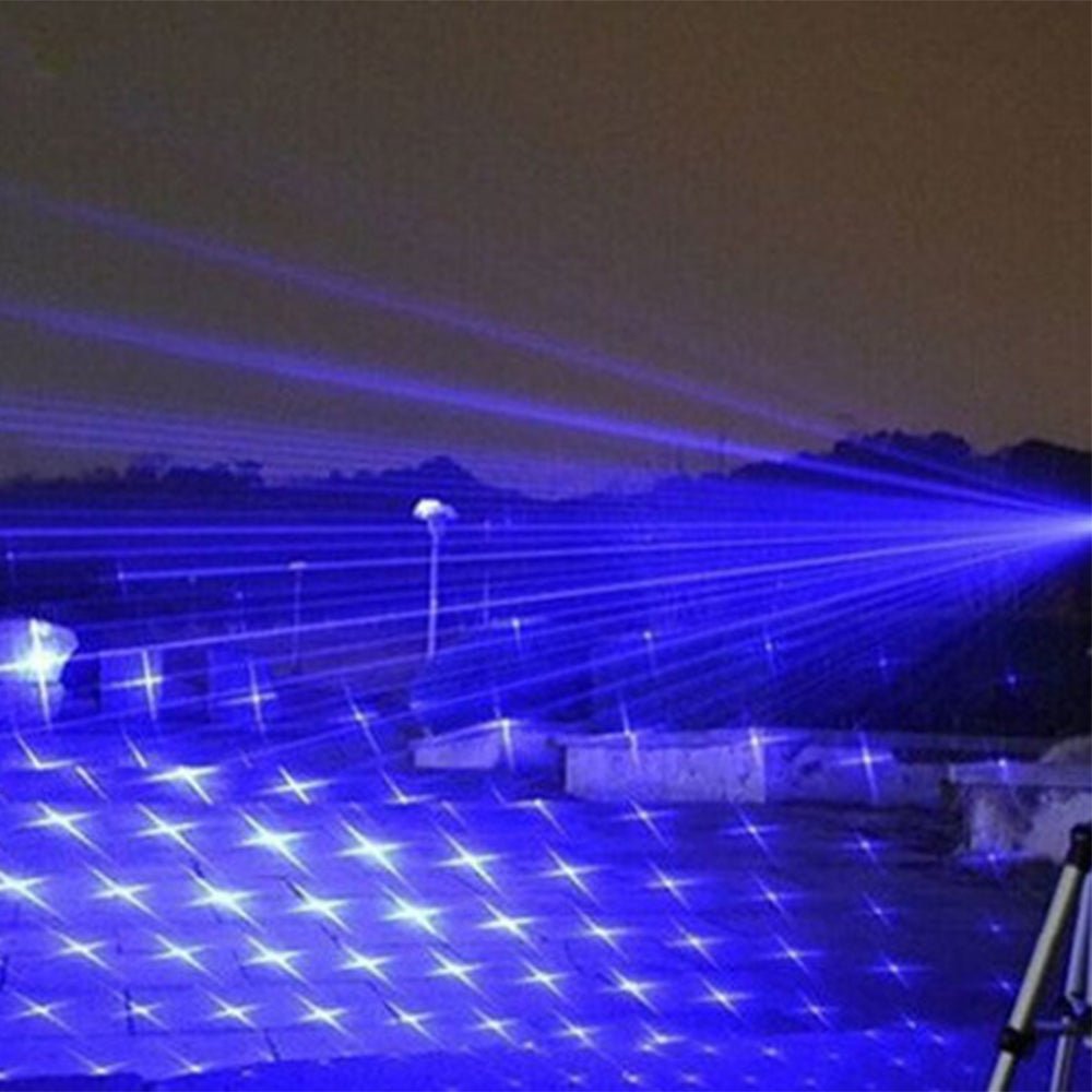 Laser Fakkel Blå Stråle Taktisk Utendørs Lommelykt Luvikno