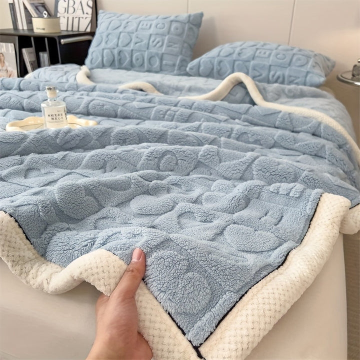 CozyCoral – Luksus Fleece-teppe for Alle Årstider Luvikno