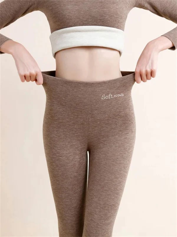 Luvik | Kvinners vinterbukser fleece - Varme leggings med formende effekt