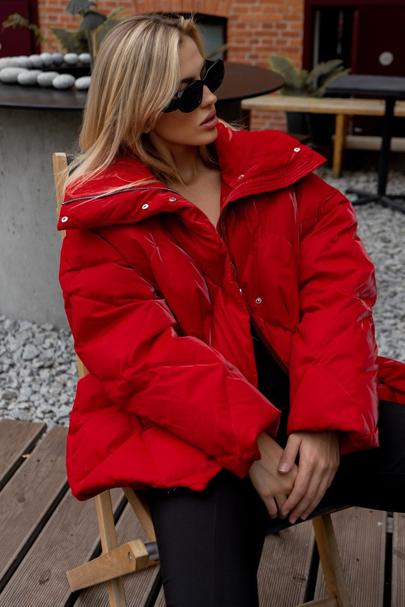 Luvik | istuu tyylikäs tikkikangas takki